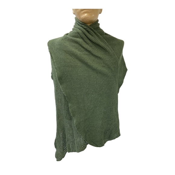 Vintage 1960s-1970s Canadian Forces Knit Cotton Scarf, Extra Long 70 in. - Picture 4 of 6